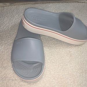 Crocs Men's and Women's Crocband Platform Slide Sandals